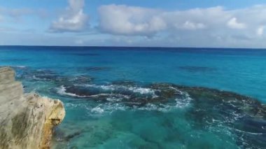 Bermuda 'daki manzara ve plajların hava görüntüleri.