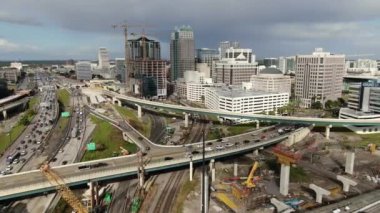 Orlando, Florida 'da otoyol yapım aşamasında.