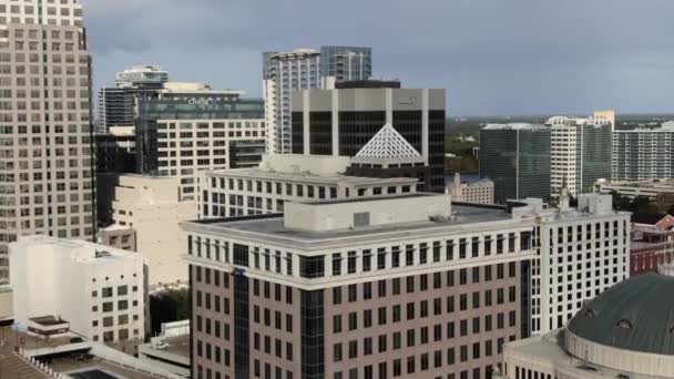 Luchtfoto Van Het Centrum Van Orlando Florida — Stockvideo