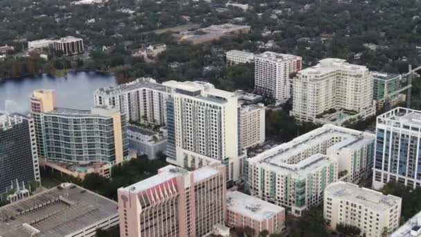 Luchtfoto Van Het Centrum Van Orlando Florida — Stockvideo