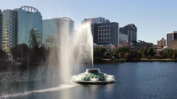 Luchtfoto Van Het Centrum Van Orlando Florida — Stockvideo