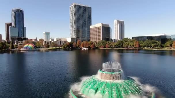 Aerial Downtown Orlando Florida — Stock Video