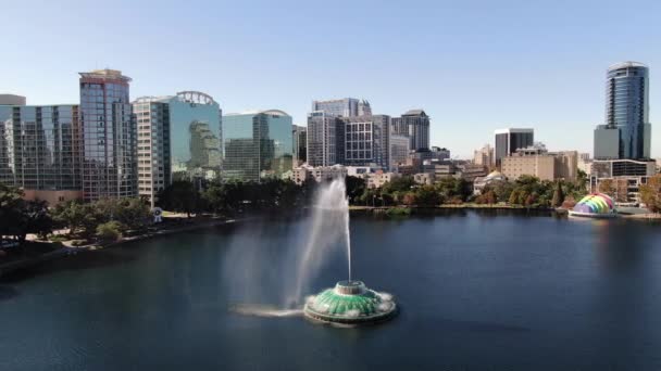 Aerial Downtown Orlando Florida — Stock Video