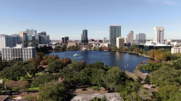 Aerial Downtown Orlando Florida — Stock Video