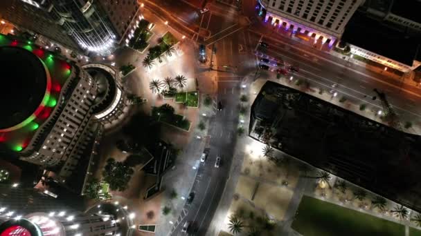 空中的市中心奥兰多 佛罗里达州 — 图库视频影像