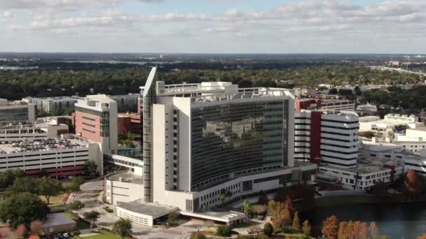 Aerial Adventhealth Orlando Hospital Florida — Stock Video