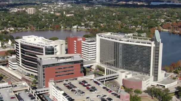 Aerial Adventhealth Orlando Kórház Florida — Stock videók