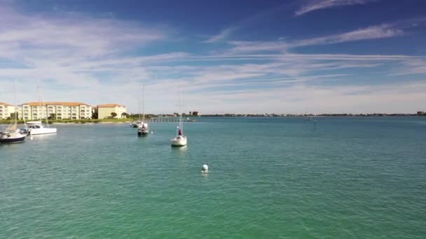 Aérea Causeway Island Fort Pierce Florida — Vídeos de Stock