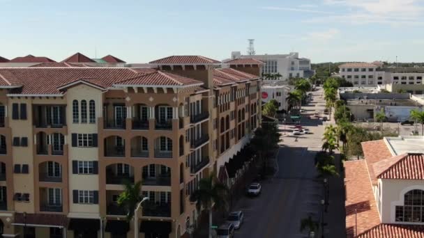 Aéreo Condominios Waterfront Fort Pierce Florida — Vídeos de Stock