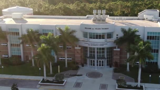 Flygfoto Från Indian River State College Port Saint Lucie Florida — Stockvideo