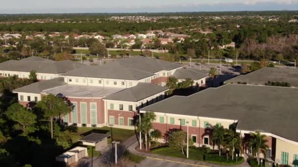 Aerial Indian River State College Port Saint Lucie Florida — Video Stock