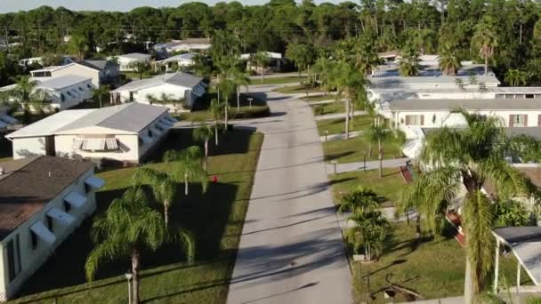 Aerial Spanish Lake Golf Village Port Lucie Florida — стокове відео