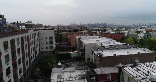 Aeronave Bushwick Brooklyn 2018 — Vídeo de Stock