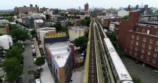 Aeronave Bushwick Brooklyn 2018 — Vídeo de Stock