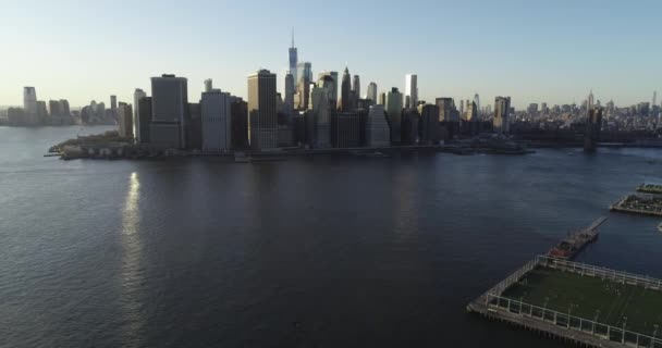 Aerial Williamsburg Kvarter Brooklyn New York Williamsburg Blevet Mere Raffineret – Stock-video