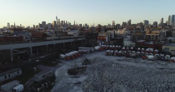 Williamsburg Havalimanı Brooklyn New York Bir Mahalle Son Yıllarda Daha — Stok video