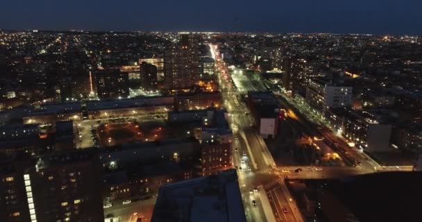 Aerial Williamsburg Neighborhood Brooklyn New York Though Its Become More Стокове Відео 