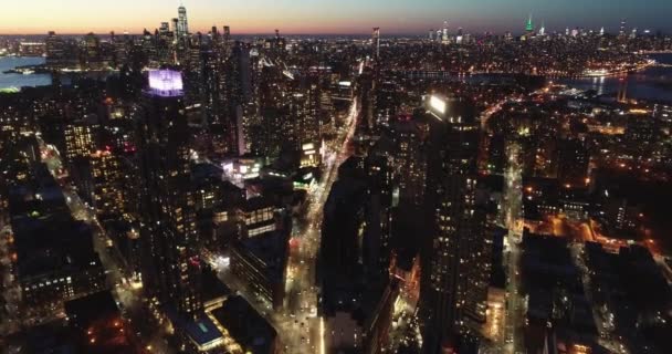 Aerial Williamsburg Neighborhood Brooklyn New York Though Its Become More Ліцензійні Стокові Відео