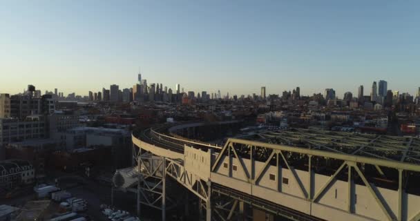 Aerial Williamsburg Neighborhood Brooklyn New York Though Its Become More — Stockvideo