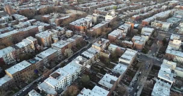 Aerial Williamsburg Neighborhood Brooklyn New York Though Its Become More — Vídeo de Stock