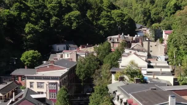Jim Thorpe Ist Eine Stadt Osten Pennsylvanias Das Mauch Chunk — Stockvideo