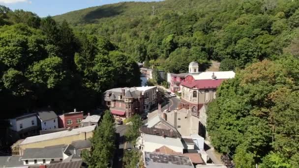 Jim Thorpe Town Eastern Pennsylvania Mauch Chunk Museum Cultural Center — Vídeo de Stock