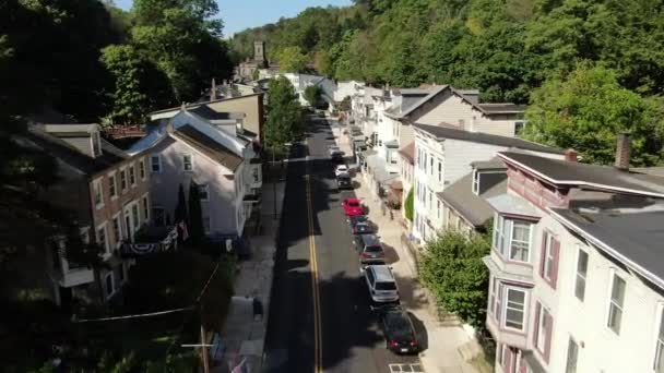 Jim Thorpe Een Stad Het Oosten Van Pennsylvania Het Mauch — Stockvideo