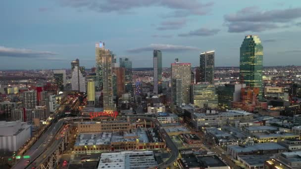 Luchtfoto Van Long Island City New York — Stockvideo