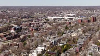 New York 'ta Brooklyn ve Queens' i kapsayan kentsel alanların hava görüntüleri,