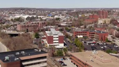 New York 'ta Brooklyn ve Queens' i kapsayan kentsel alanların hava görüntüleri,