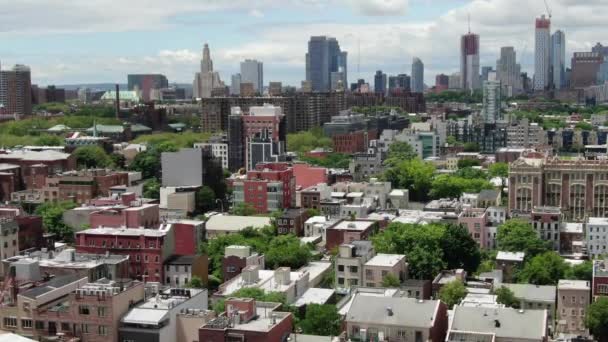 Aerial Williamsburg Neighborhood Brooklyn New York Though Its Become More Ліцензійні Стокові Відеоролики