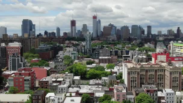 Aerial Williamsburg Neighborhood Brooklyn New York Though Its Become More — Stock Video
