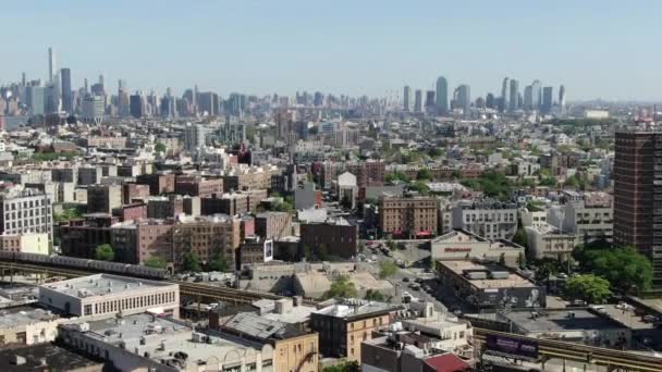 Bushwick Levande Stadsdel Brooklyn New York Kännetecknas Sina Olika Landmärken — Stockvideo