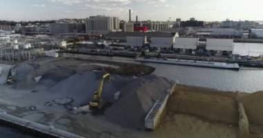 Red Hook, Brooklyn 'den New York Havalimanı Skyline