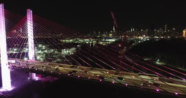 Zdjęcie Mostu Kościuszki Queens Brooklynu Nowy Jork — Wideo stockowe