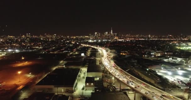 Aerian Podului Kosciuszko Queens Brooklyn New York — Videoclip de stoc