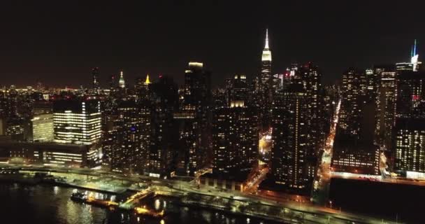 Long Island City Antennája New York — Stock videók