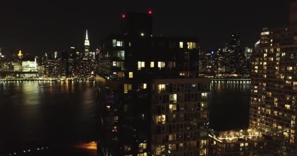 Aerial Long Island City — Video Stock