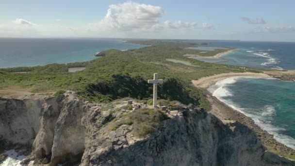 Guadeloupe Daki Manzara Havası — Stok video