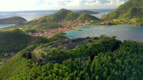 Guadeloupe Daki Manzara Havası — Stok video