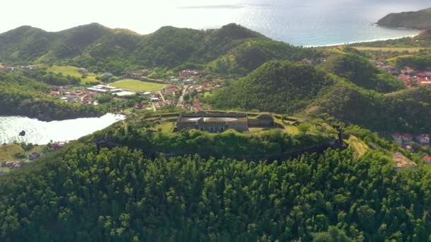 Légi Táj Guadeloupe Ban — Stock videók