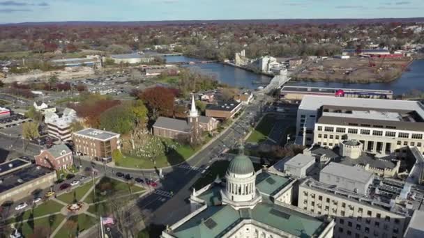 Antenn Från Hackensack New Jersey — Stockvideo