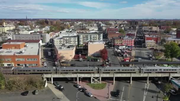 Flygfoto Paterson New Jersey — Stockvideo