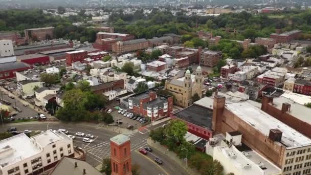 Luchtfoto Van Paterson New Jersey — Stockvideo