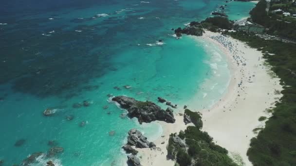 Praias Paisagem Nas Bermudas — Vídeo de Stock