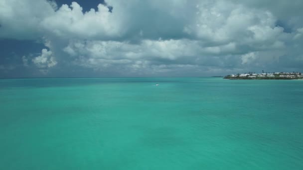 Luftaufnahme Von Stränden Und Landschaft Auf Bermuda — Stockvideo