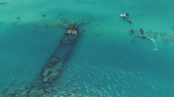 Пляжи Пейзажи Бермудах — стоковое видео
