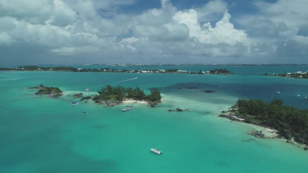 Aerial Beaches Στις Βερμούδες — Αρχείο Βίντεο