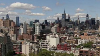 Aerial of the Lower East Side, New York City
