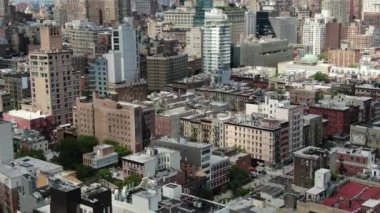 Aerial of the Lower East Side, New York City